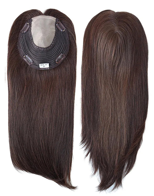 6"x6.5" Women Hair Topper Injection Poly Lace European Cuticle Remy Hair Pieces for Women
