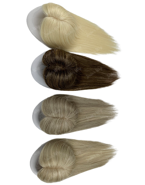 Custom Made 3X5 Human Hair Topper For Thinning Hair Or Hair Loss - Ready To Ship