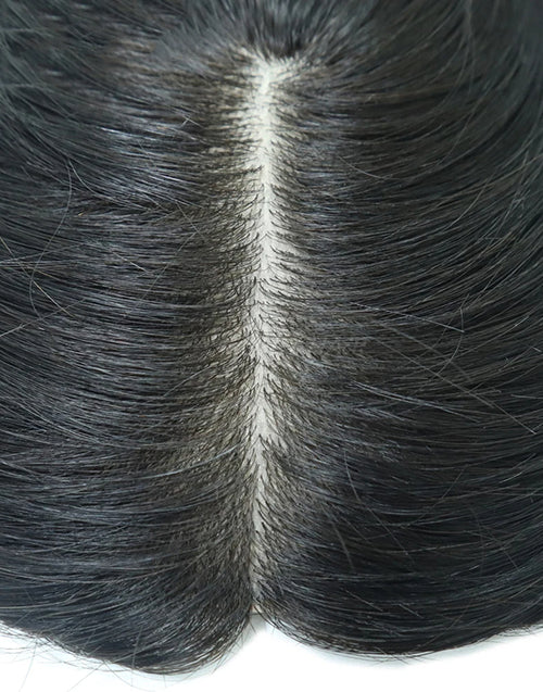 15" Hair Toppers for Women Silk Top Toupee Hairpiece 3 Clip In Blonde Hair Capillary Prosthesis for White Women
