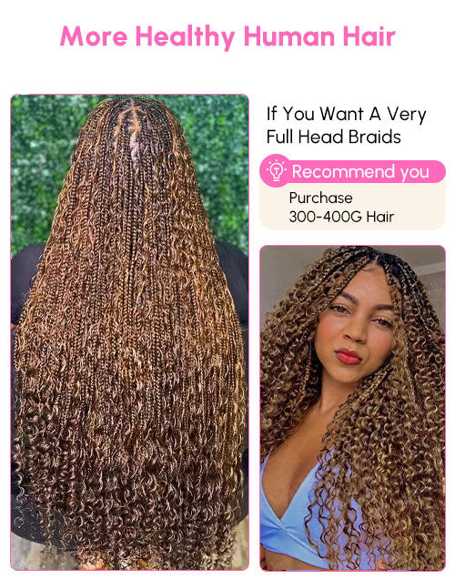 Highlight Honey Brown Deep Wave Hair Bulk Braiding Hair for Human Hair Extensions for Micro braiding No Weft 12A