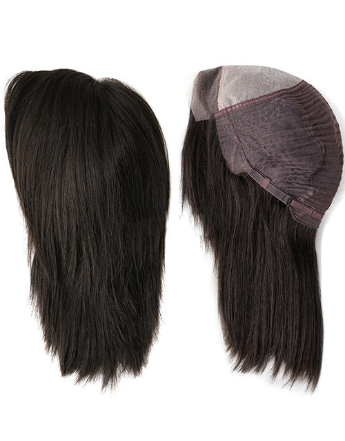 9 Inches Human Hair Wig Blonde Straight European Cuticle Remy Hair Lace Front Female Wig