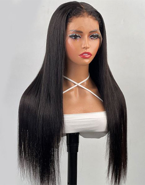 Rae- (Can Do Ponytail ) Straight Full Lace Wig With 4C Hairline Edge Human Hair Wigs Preplucked Hairline