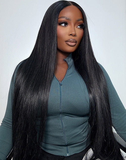 Glueless Pull Go 6x5 Wigs With Straight Hair Wig Suitable All Head Size Pre Cut Lace