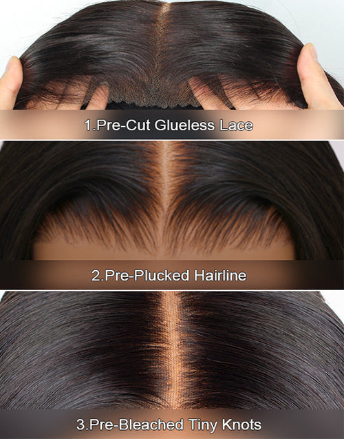 Body Wave Glueless Pre Plucked Wig 5x5 Pre Cut Lace Super Deal