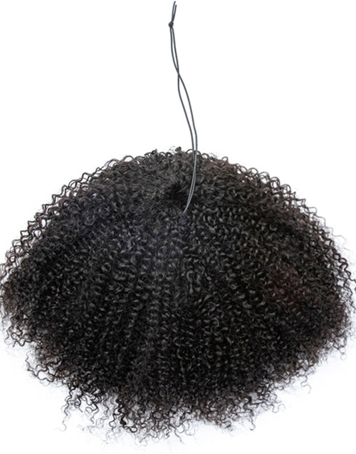Half Wigs Human Hair-One Fit All For Women Half Up Half Down Hairstyles Afro Kinky Curly Wig