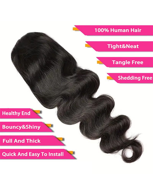 Body Wave Drawstring Ponytail Human Hair Extensions Clip In For Women