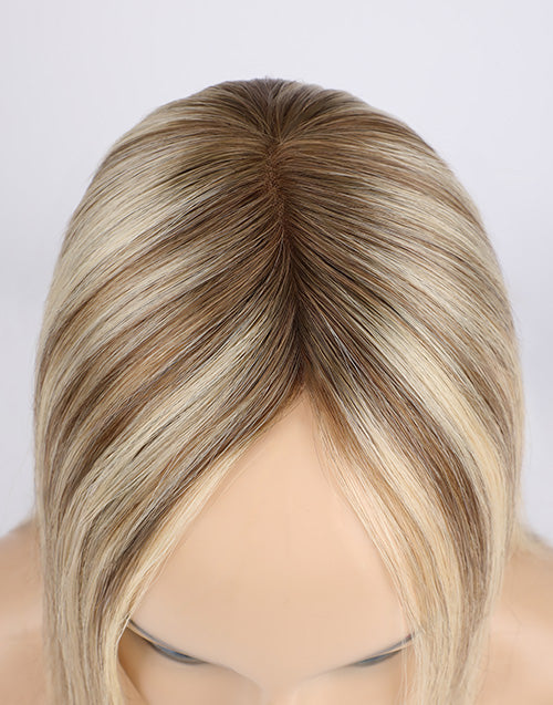 T9A/613#9# Mono Top 3"X5" 5.5"X6" Hair Topper For Women Hair Loss Thinning Hair