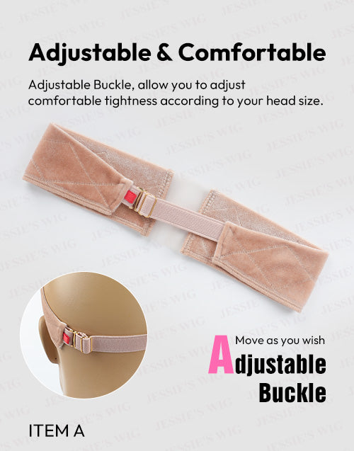 Upgrade Velet Wig Grip Elastic Band Headband For Wearing Wigs Toppers