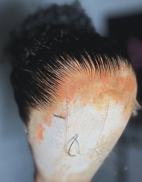 Water Wave Invisi Strap Snug Fit 360 Lace Frontal Bleached Knots Pre Cut Lace Wig