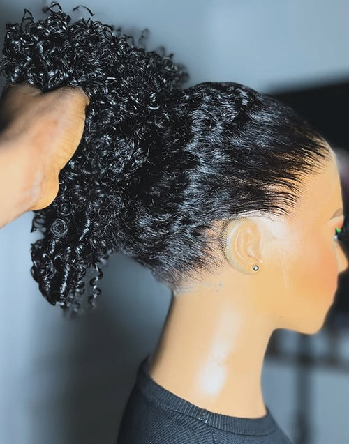 Water Wave Invisi Strap Snug Fit 360 Lace Frontal Bleached Knots Pre Cut Lace Wig