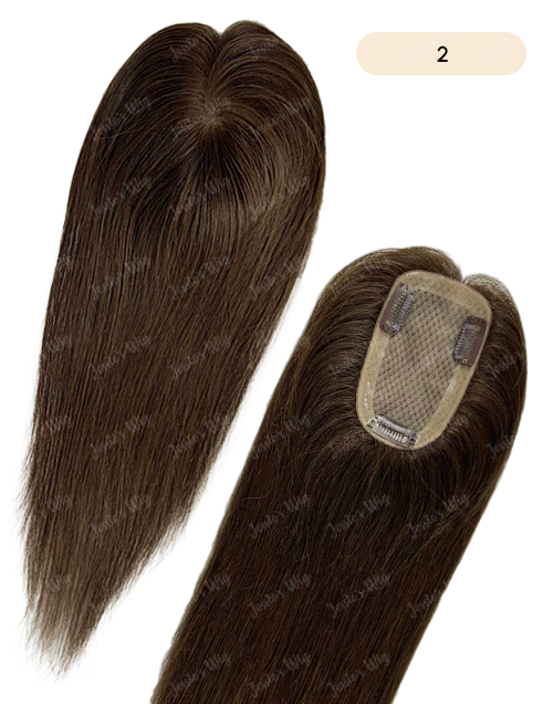 Custom Made 3X5 Human Hair Topper For Thinning Hair Or Hair Loss - Ready To Ship