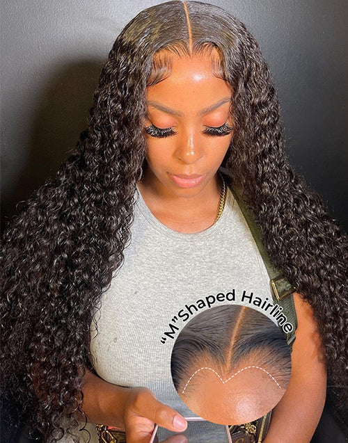 Widows Peak M Hairline Curly Wig Single Tiny Knots 13x5 Pre Everything Wig