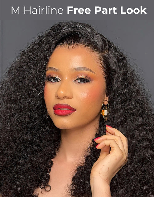 Widows Peak M Hairline Curly Wig Single Tiny Knots 13x5 Pre Everything Wig
