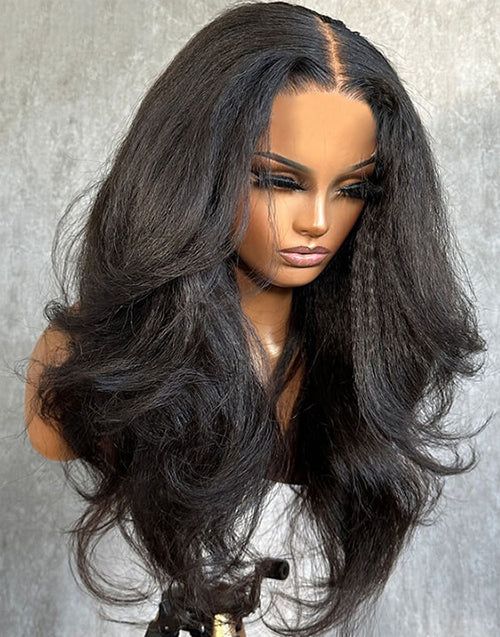 Sylvia-Freetress Glueless Pull Go Lace Wigs Kinky Wave 13X5 Pre-Everything Wig Multiple Styles