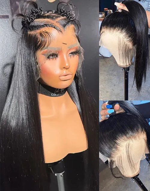 12"-20" Can Do Make Braids Ponytail Straight Full Lace Wig