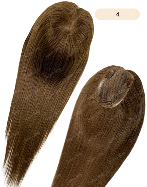 Custom Made 3X5 Human Hair Topper For Thinning Hair Or Hair Loss - Ready To Ship