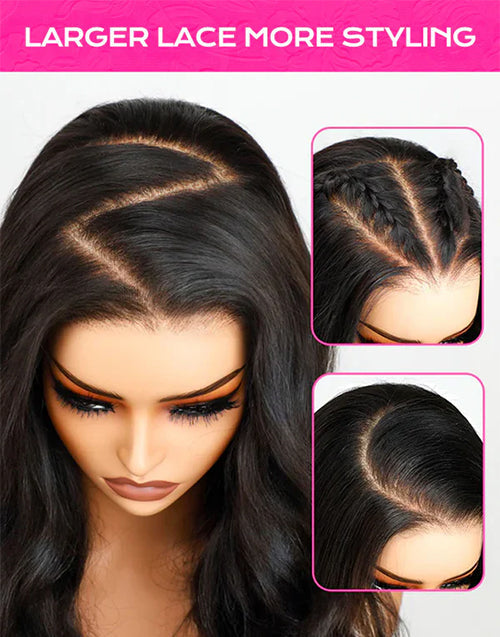 20" 13x4 Pre Cut Lace Glueless Body Wave Wig Versatile Parting Super Deal