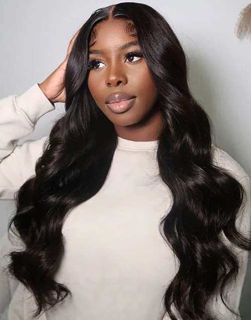 Esme- 13x5 5x6 Pre Cut Lace Glueless Pre plucked Wig Body Wave Human Hair Wigs