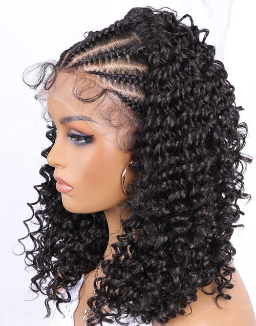 13x6 Lace Front Handmade Braided Wig Knotless for Women