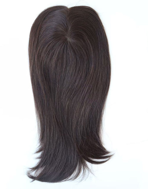 Ombre Blonde Mono Topper with Clips Angelic Minds Human Hair Piece Toupee