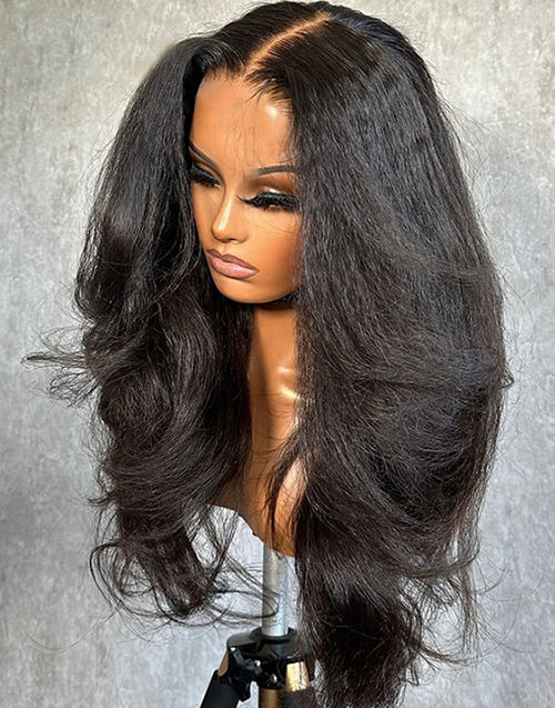 Sylvia-Freetress Glueless Pull Go Lace Wigs Kinky Wave 13X5 Pre-Everything Wig Multiple Styles