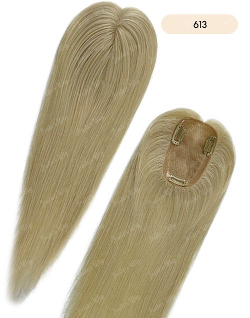Custom Made 3X5 Human Hair Topper For Thinning Hair Or Hair Loss - Ready To Ship