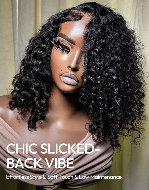Verity- Glueless Pull Go Wig Fantasy Curl Bob Style Wig Pre Everything Human Hair Wig