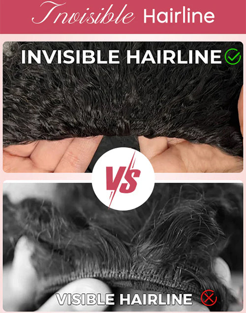 Half Wigs Human Hair-One Fit All For Women Half Up Half Down Hairstyles Afro Kinky Curly Wig