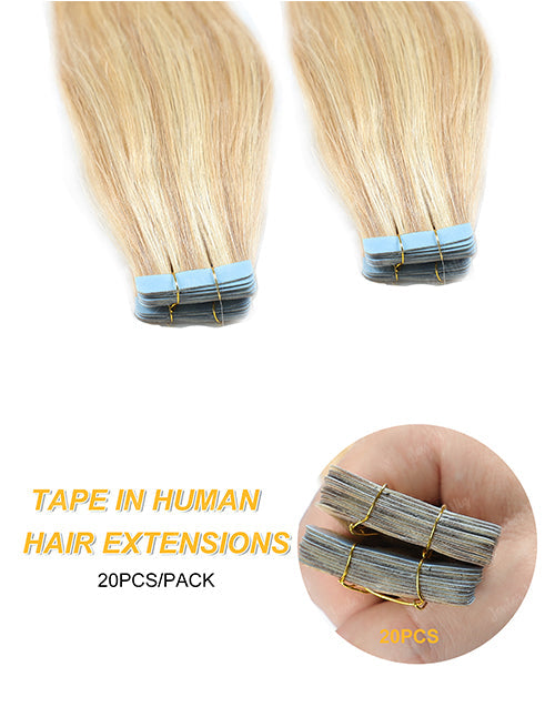 P18/613 Hair Tape Straight Human Hair Extensions