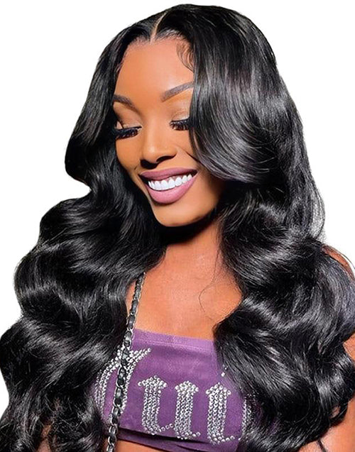 26"Body Wave 13x4 Lace Frontal Human Hair Glueless Wig
