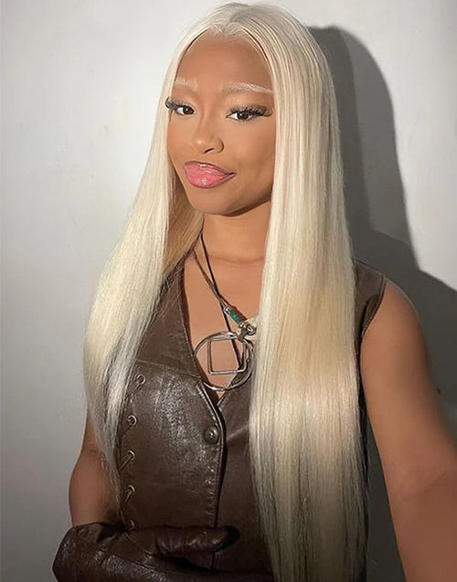 Eden-16" #613 Blonde Straight 13x4 Lace Front Glueless Wig
