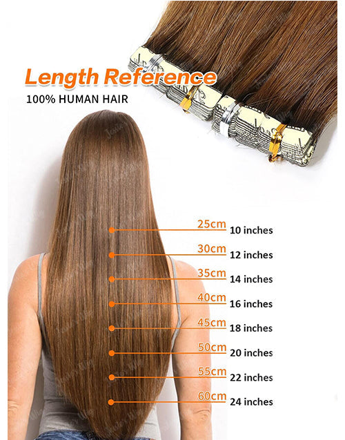 P18/613 Hair Tape Straight Human Hair Extensions