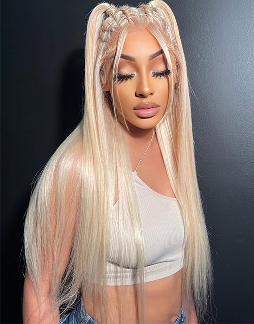 Lark- Invisi Drawstring 360 Lace Blonde #613 Straight Wig Versatile Styles Can Do Braids By Yourself