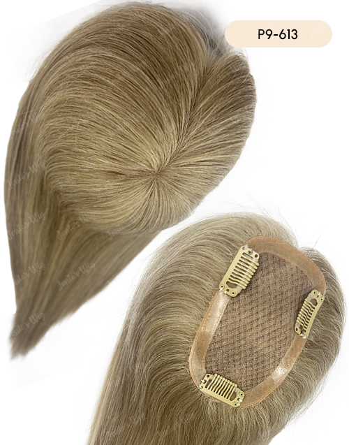 Custom Made 3X5 Human Hair Topper For Thinning Hair Or Hair Loss - Ready To Ship