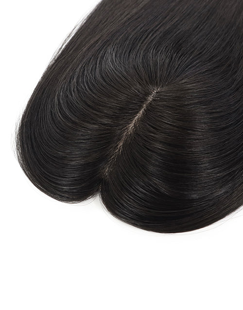 8X13cm Women Topper Silk Top Human Cuticle Remy Hair Natural Black Hair Top Pieces