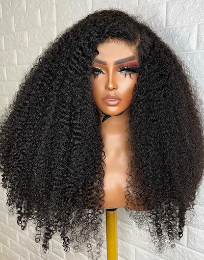 Glueless Pull Go Ultra 250% Density Curly Human Hair Wig