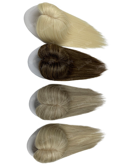 Custom Made 3X5 Human Hair Topper For Thinning Hair Or Hair Loss - Ready To Ship