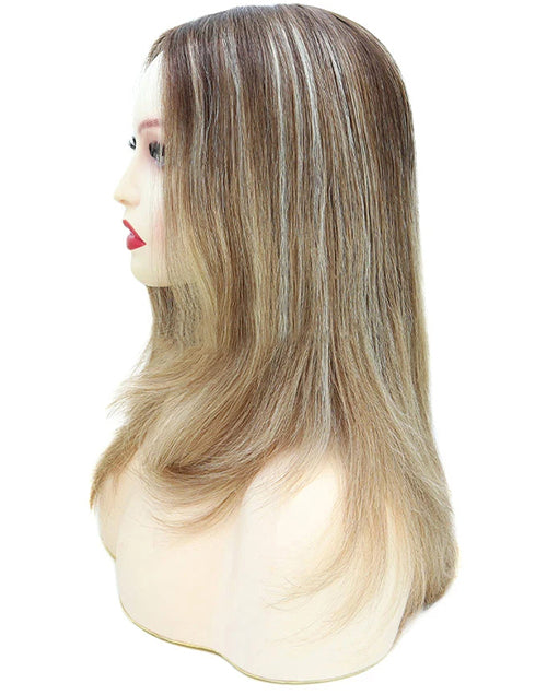 12.5 Inches Silk Top Wig How Shine Straight Women Human Hair Kosher Jewish Wig European Culticle Remy Hair Wigs