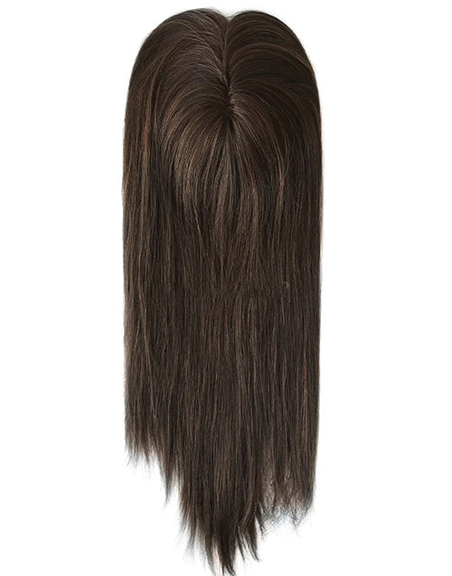 16" Hair Topper Durable 5.5"x6" European Cuticle Remy Natural Human Hair Toupee for Women