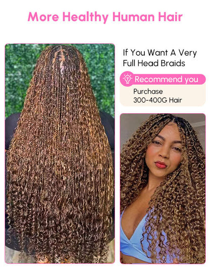 Highlight Honey Brown Deep Wave Hair Bulk Braiding Hair for Human Hair Extensions for Micro braiding No Weft 12A