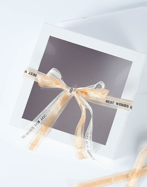 White Color Luxury Birthday Gift Box Empty Pack Box