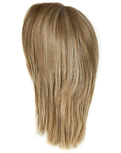 9 Inches Human Hair Wig Blonde Straight European Cuticle Remy Hair Lace Front Female Wig