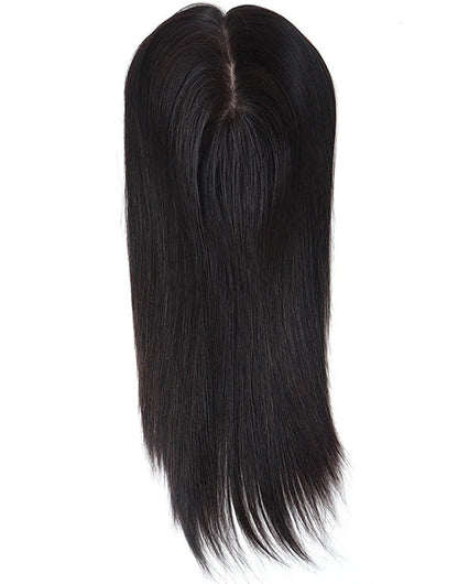 15" Hair Toppers for Women Silk Top Toupee Hairpiece 3 Clip In Blonde Hair Capillary Prosthesis for White Women