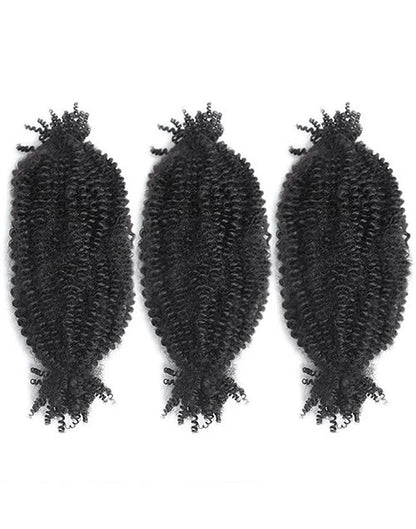 Natural Black Spring Twist Human Hair Extensions
