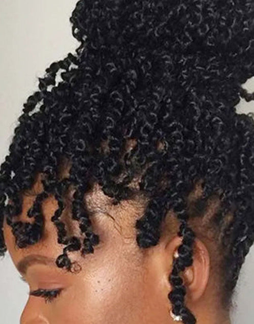 Natural Black Spring Twist Human Hair Extensions