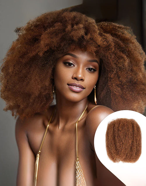Brazilian Remy Hair Afro Kinky Bulk Human Hair For Braiding Dreadlock Hair