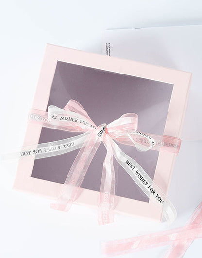 White Color Luxury Birthday Gift Box Empty Pack Box