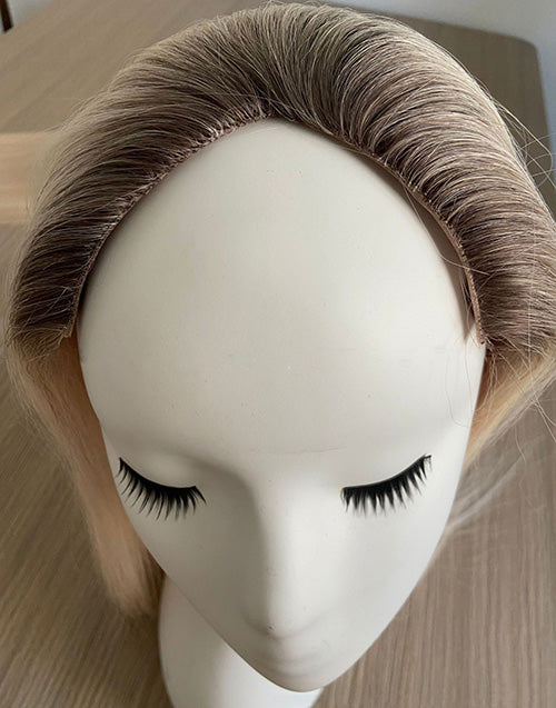 15" x 17" V part Mono Topper Stock Mono Silk Base Human Hair Toppers For Thinning Hair Women Clips In Human Hair Toupee