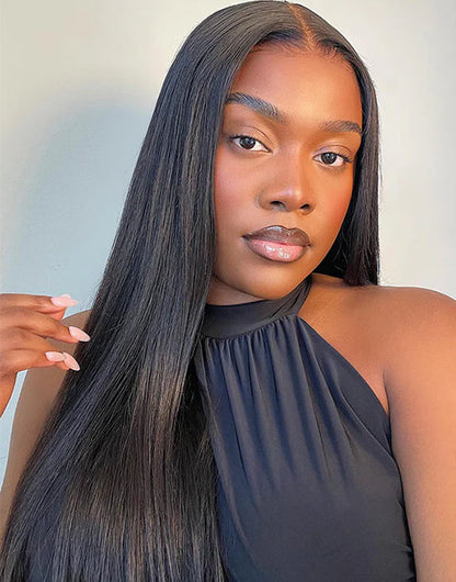 Crystal Real HD Lace Straight Glueless Human Hair Wig [Medium Cap]