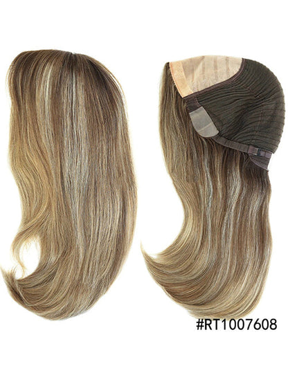 12.5 Inches Silk Top Wig How Shine Straight Women Human Hair Kosher Jewish Wig European Culticle Remy Hair Wigs